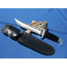Vintage Buck 119 Fixed Blade Knife In Original Sheath Made in the USA
