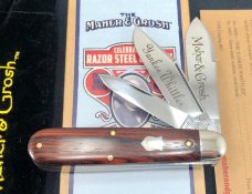Great Eastern SFO GEC Maher & Grosh #78 Yankee Whittler Knife Cocobolo Wood