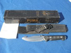 Rare Puma Huntac fixed blade German knife knives 132001 Sheath & Org Box paper New Old Stock NOS
