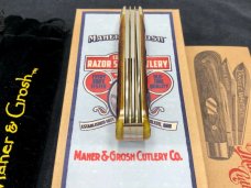 Great Eastern SFO GEC Maher & Grosh #78 Yankee Whittler Knife Yellow Jig Bone