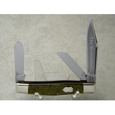 Fight'n Rooster Germany Gold & Black Stripe "The Kentuckian" Stockman Knife