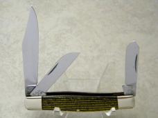 Fight'n Rooster Germany Gold & Black Stripe "The Kentuckian" Stockman Knife