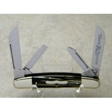 Fight'n Rooster Germany Celebrated Gold & Black Stripe 4 Blade Congress Knife