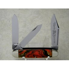 Fight'n Rooster Germany Celebrated Rose, Gold & Black 3 Backspring Whittler Knife - 1 of 250