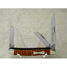Fight'n Rooster Germany Celebrated Crocodile Serpentine Stockman Knife