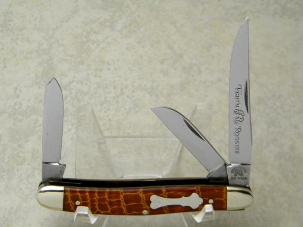 Fight'n Rooster Germany Celebrated Crocodile Serpentine Stockman Knife Fight'n Rooster Germany Celebrated Crocodile Serpentine Stockman Knife