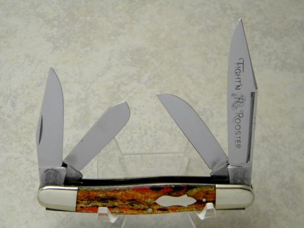 Fight'n Rooster Germany Celebrated Antique Christmas Tree 4 Blade Serpentine Stockman Knife Fight'n Rooster Germany Celebrated Antique Christmas Tree 4 Blade Serpentine Stockman Knife