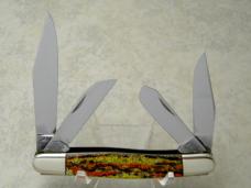 Fight'n Rooster Germany Celebrated Antique Christmas Tree 4 Blade Serpentine Stockman Knife