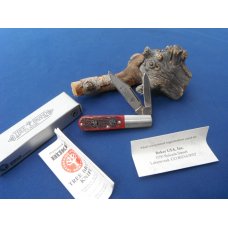 Vintage Boker Germany Tree Brand Barlow 2 blade Pocket Knife Jig bone scales With box and paper work
