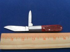 Vintage Boker Germany Tree Brand Barlow 2 blade Pocket Knife Jig bone scales With box and paper work