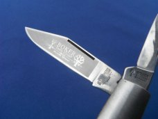 Vintage Boker Germany Tree Brand Barlow 2 blade Pocket Knife Jig bone scales With box and paper work