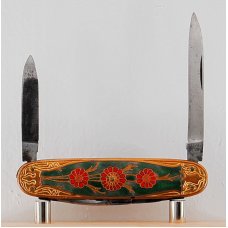 E.B. Extra 4-Blade 2 13/16" Long Pen Knife In Very Good Condition With Metal Covers (970)