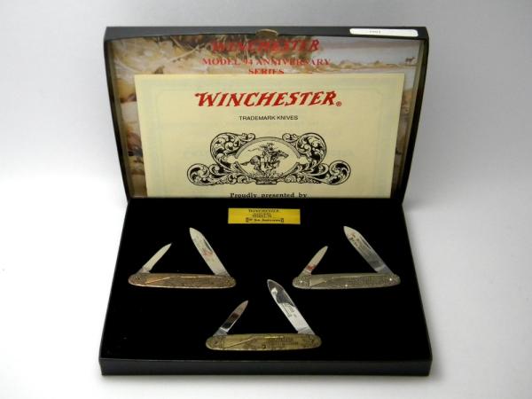 Winchester Trademark USA 1994 Model 94 100 Year Anniversary 3 Knife Set in Box