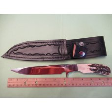 Wayne Hensley Custom Stag Handle Fixed Blade