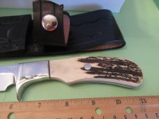 Wayne Hensley Custom Stag Handle Fixed Blade 