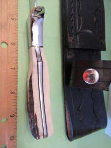 Wayne Hensley Custom Stag Handle Fixed Blade 