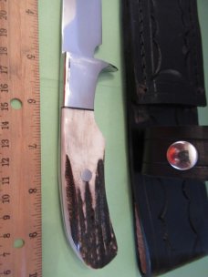 Wayne Hensley Custom Stag Handle Fixed Blade 