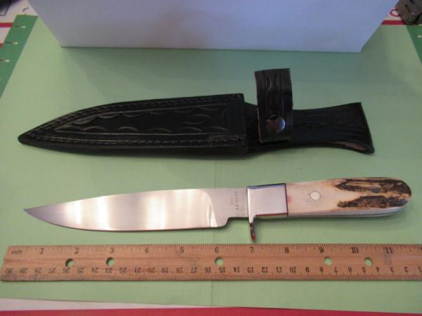 Wayne Hensley Custom Stag Handle Fixed Blade 