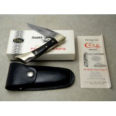 Case XX Stainless USA 7 Dot (1973) Wood 7197 LSSP Shark Tooth Lockback Knife in Box