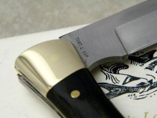 Case XX Stainless USA 7 Dot (1973) Wood 7197 LSSP Shark Tooth Lockback Knife in Box
