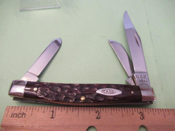 Case XX USA Brown Bone Discontinue Small Stockman Pattern # 6344 SP