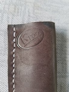 K'roo Custom Sway Back,Viper, Wharncliffe Ivory Knife,NEW,2020, w/coa & new K'roo pocket slip,3.93"