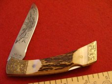 Gerber Folding Sportsman II Lockback Engraved and Etched Bicentennial 1976. 1 of only 200!