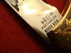 Gerber Folding Sportsman II Lockback Engraved and Etched Bicentennial 1976. 1 of only 200!
