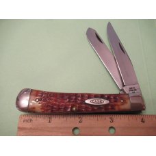 Case XX USA Red Bone Handle Trapper Pattern 6254SSP