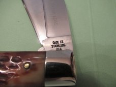 Case XX USA Red Bone Handle Trapper Pattern # 6254SSP