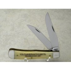Case XX USA 1997 WR Case amp Sons Cutlery Co Celebration Bone 6254 WH SS Wharncliffe Trapper Knife