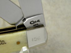 Case XX USA 1997 W.R. Case & Sons Cutlery Co. Celebration Bone 6254 WH SS Wharncliffe Trapper Knife