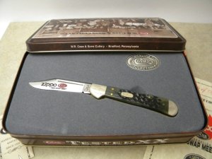 Case XX USA 1988 Swap Meet Bone 61749L SS Mini Copperlock Knife - NIB
