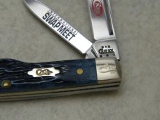 Case XX 6 Dot Zippo International Swap Meet Bone 6215 SS Gunstock Knife NIB