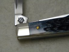 Case XX 6 Dot Zippo International Swap Meet Bone 6215 SS Gunstock Knife NIB