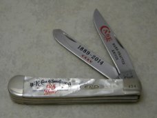 Case XX USA 2014 Pearl 9254 SS 125th Anniversary Trapper Knife NIB