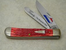 Case XX USA 6 Dot Kentucky Knife and Quarter Collection Bone 6254 SS Trapper Knife NIB
