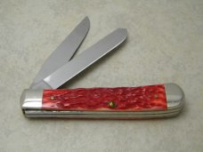Case XX USA 6 Dot Kentucky Knife and Quarter Collection Bone 6254 SS Trapper Knife NIB