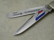 Case XX USA 6 Dot Kentucky Knife and Quarter Collection Bone 6254 SS Trapper Knife NIB