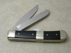 Case XX USA 6 Dot Black Ford Model T 2254 SS Trapper Knife in Box