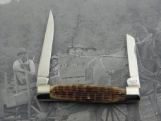 Schatt &  & Morgan, Keystone Series XVI Bradford Jigged Green Bone Serpentine Moose #041155: 2006
