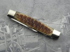 Schatt &  & Morgan, Keystone Series XVI Bradford Jigged Green Bone Serpentine Moose #041155: 2006