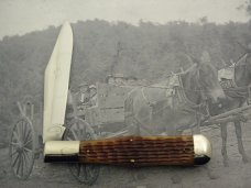 Schatt & Morgan, Keystone Series XVI Bradford Jigged Green Bone Large Coke Bottle #041802: 2006