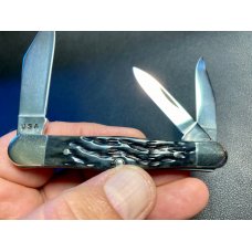 Case Splitback Whittler Black Pocket Worn Bone
