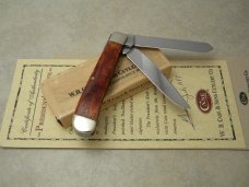 Case XX USA 6254 Mahogany Bone President's Knife Trapper Knife 1997 NIB