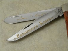 Case XX USA 6254 Mahogany Bone President's Knife Trapper Knife 1997 NIB