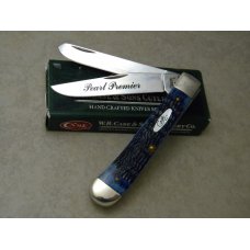 Case XX USA 6254 Pearl Premier Navy Blue Trapper Knife 2008 NIB