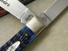 Case XX USA 6254 Pearl Premier Navy Blue Trapper Knife 2008 NIB
