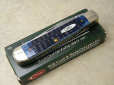 Case XX USA 6254 Pearl Premier Navy Blue Trapper Knife 2008 NIB