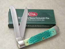 Case XX USA 6254 Jade Bone Trapper Knife 2003 NIB
